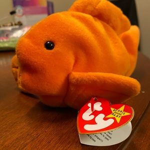 Beanie Babies Rare Goldie Fish 1994 PVC Filling New with Tags Attached